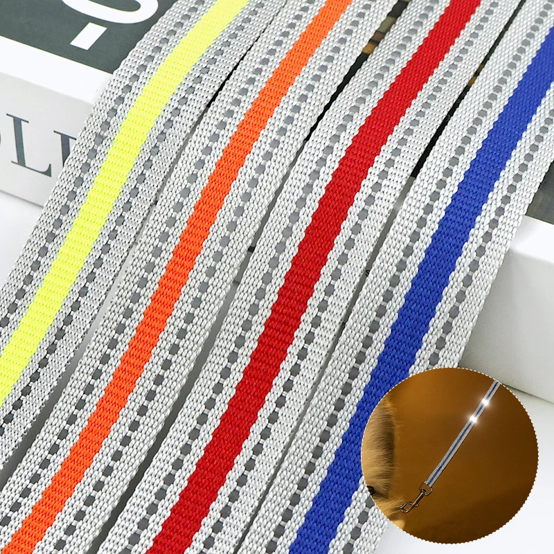 

5/10M 15-25mm Reflective Strip Webbing Strap Nylon Ribbon Band for Pet Collar Backpack Luggage Tape DIY Bag Sewing Accessories
