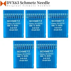 50 PCS DVX63 Schmetz Sewing Needles For Industrial Cover Chain Stitch Sewing Machine 1280KSP DV*63 35:40 UY121GAS RMX63 SY7270