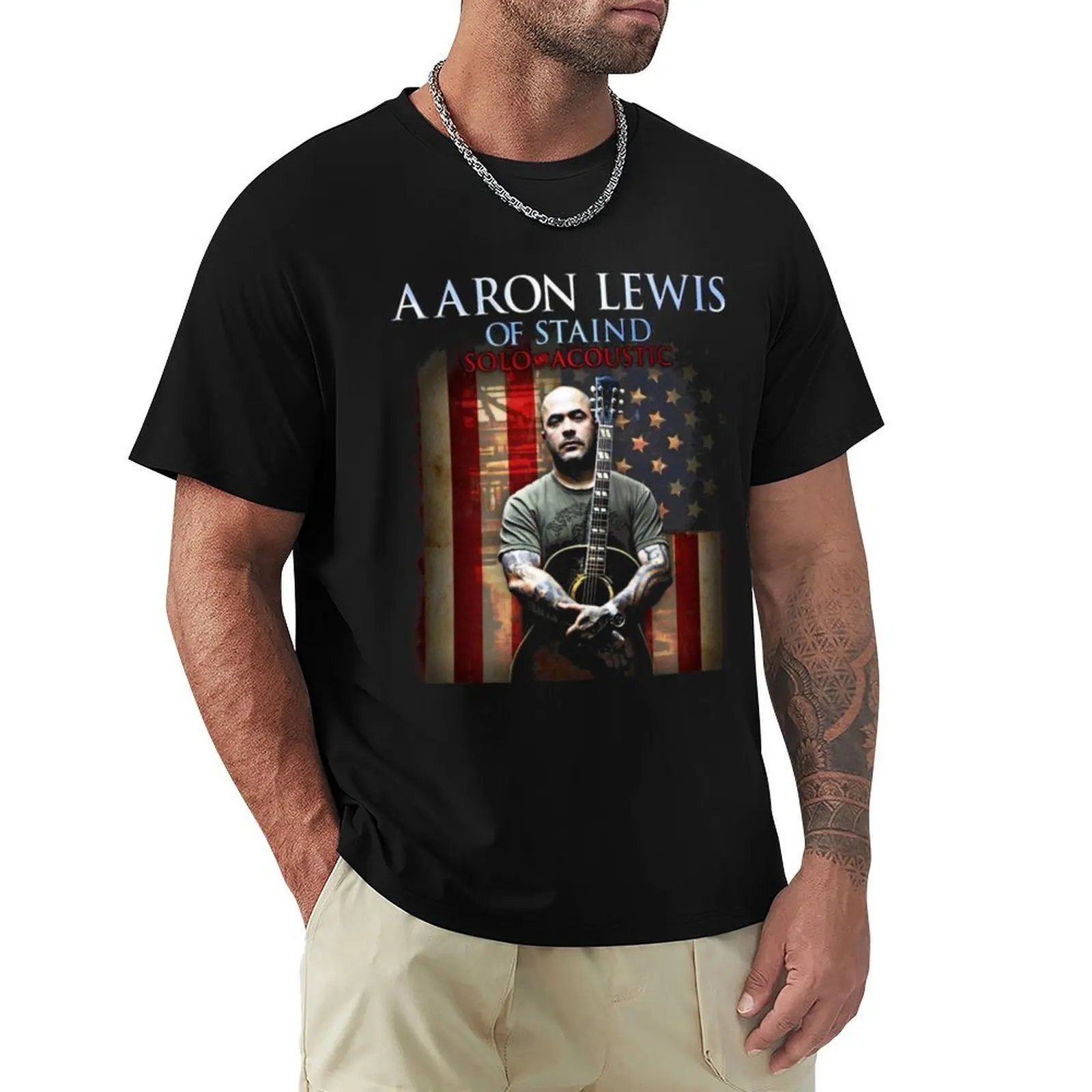 

Of Staind Date Tour 2017 Aaron Lewis Miawm Mm Two 8 T-Shirt oversize t-shirts man clothes plus sizes shirts men