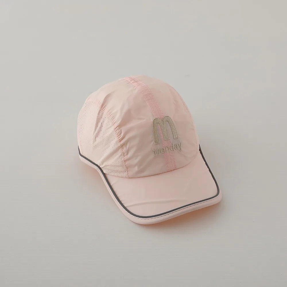 

Korean Summer Baby Baseball Cap Quick Dry Letter Children Peaked Hat Visor Breathable Sun Protection Cap Outdoor