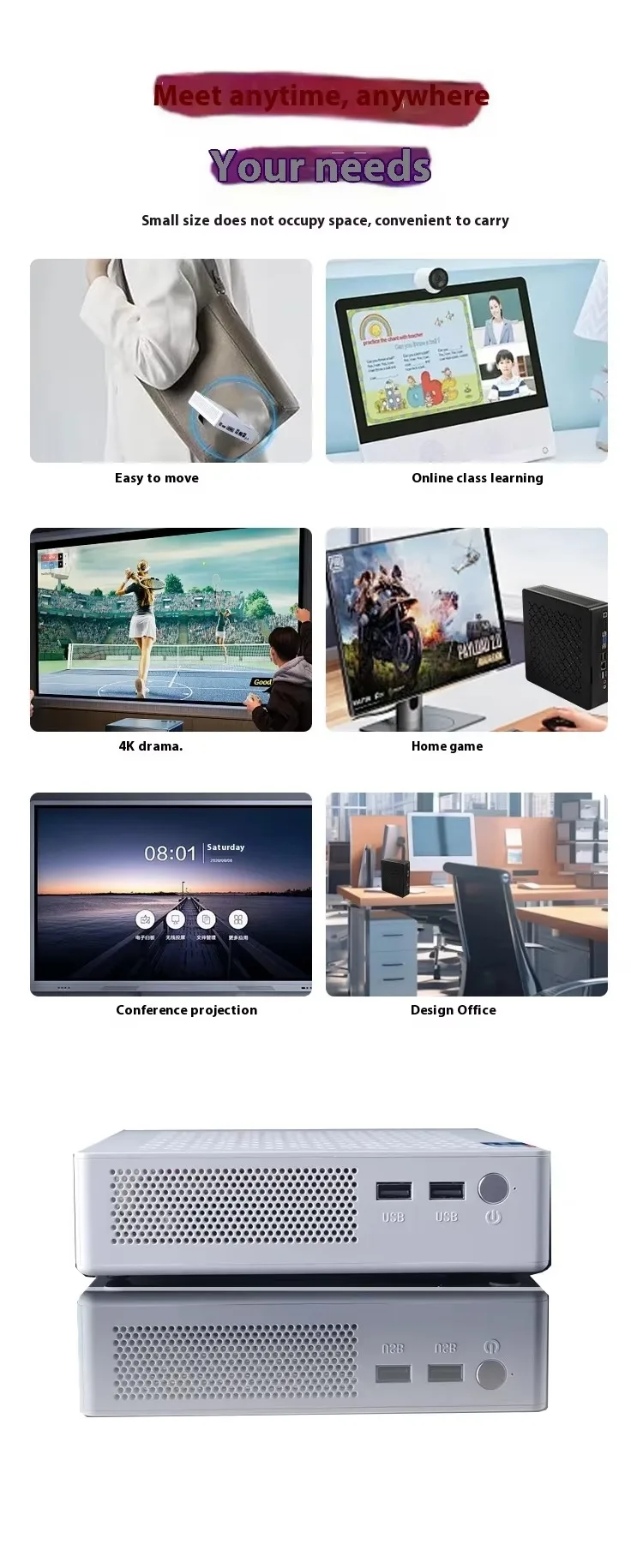 Ryzen 7 3700U Mini PC Mini Host With Stereo DDR4 NVMe SSD 2.5 Windows 11 Pro Rich Interface Desktop Computer