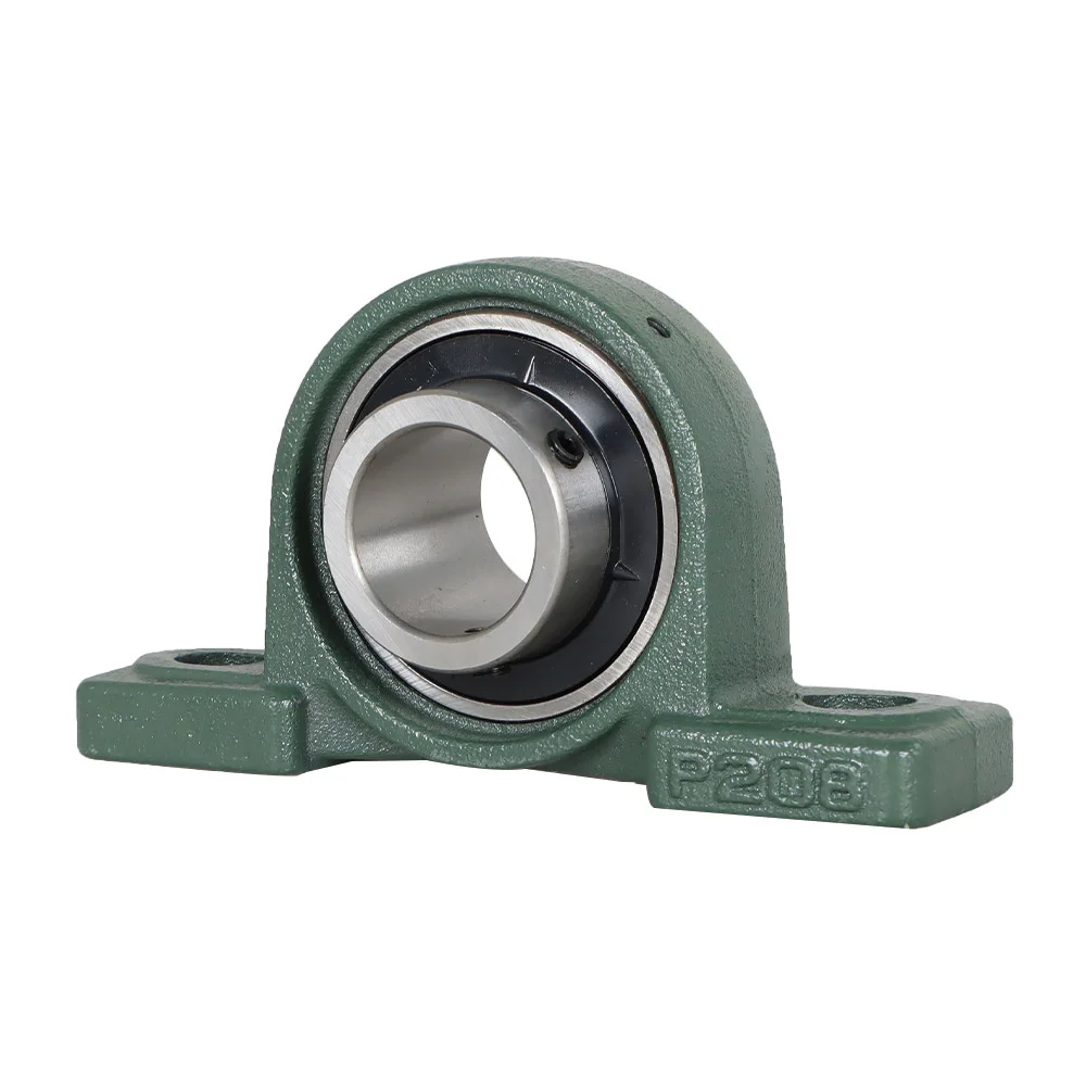 2 pezzi UCP208-24 cuscinetto del blocchetto di cuscino foro da 1-1/2 pollici cuscinetti del blocchetto di cuscino cuscinetto in acciaio 2 bulloni autoallineamento