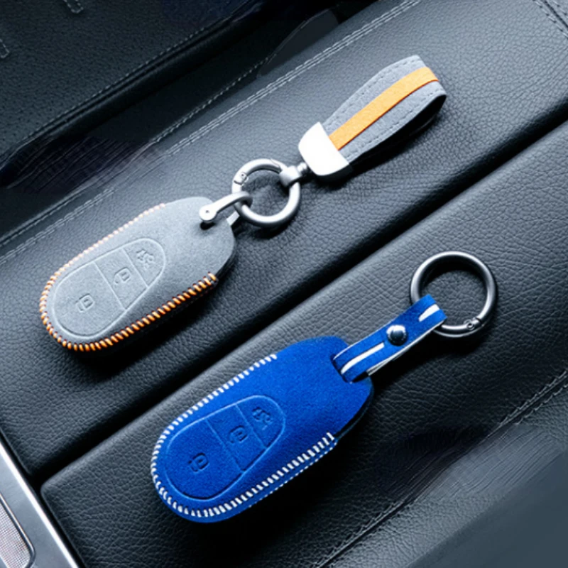 

Suitable For Mercedes Benz GLA GLC GLE GLS Suede Car Remote Key Case Cover Multiple Styles and Colors Available