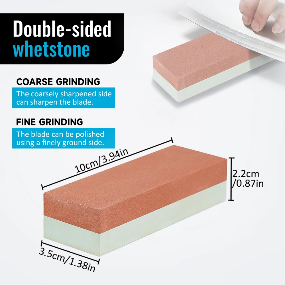 Professional Sharpening Stone 400/1500 Grit Dual Double-side Knives Sharpener Wetstone Knife Water Stone Kitchen Tool