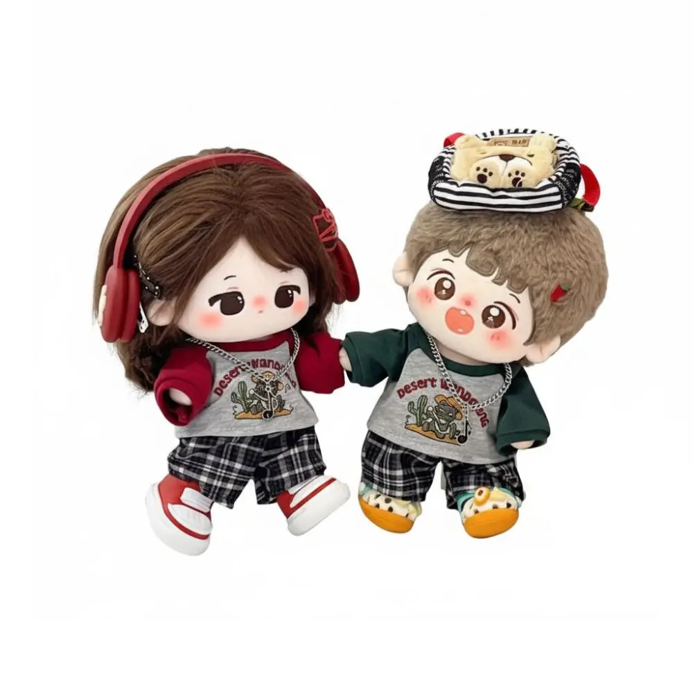 Set di pantaloncini per t-shirt per vestiti per bambole in cotone da 20 cm con collana. Abito per bambole adorabili e carini. Accessori per bambole fai da te. Giocattoli per bambini