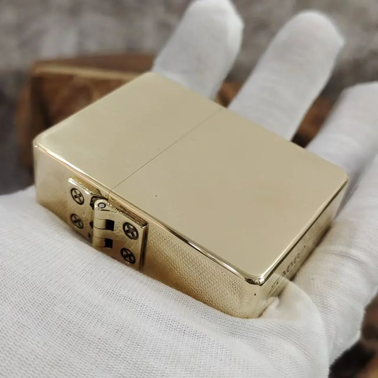 ZORRO 912S 915 Heavy Armored Brass Retro Titanium Windproof Kerosen Lighter 3/5 Hinge Cigarette Lighter Men's Gift