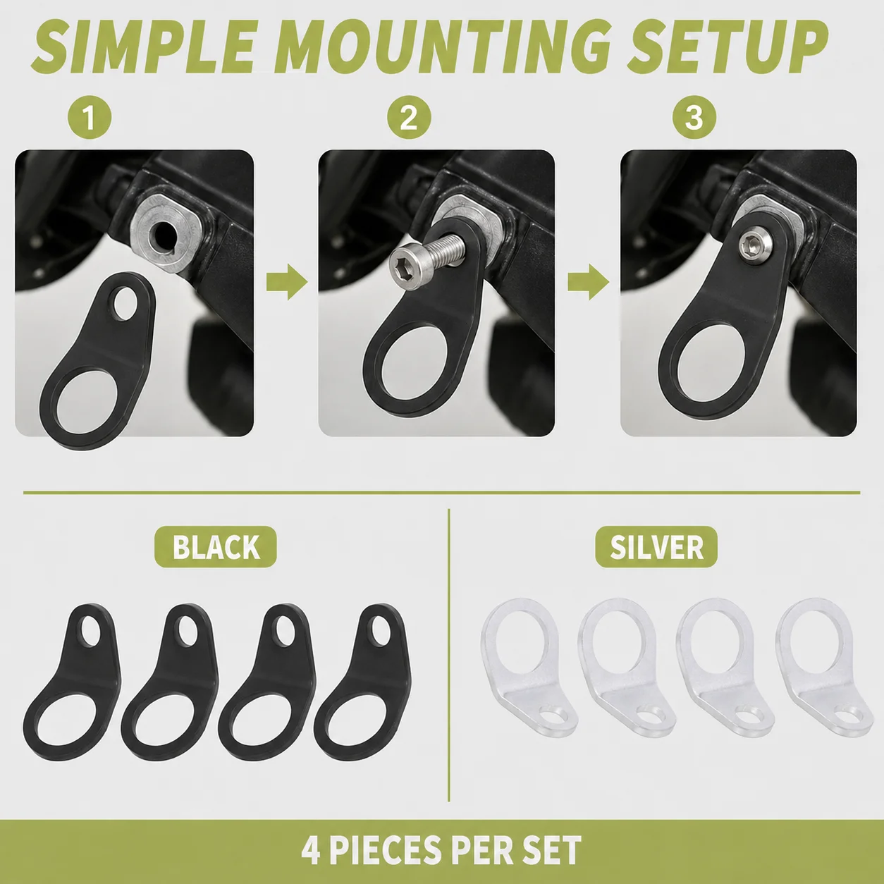 Universal Anchors Hooks Tool Iron Hooks Kit Motorcycles Accessories For Surron Honda KTM Yamaha CRF XC EXC 85 125 250 Dirt Bike image 4