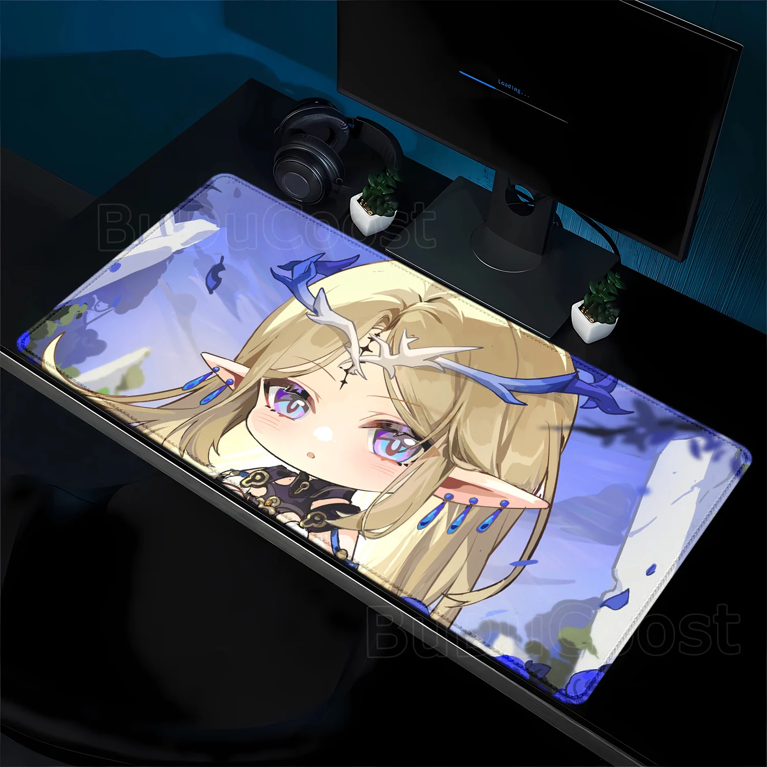 Wuthering Waves Cartethyia 마우스 패드 대형 게임용 마우스 패드 LockEdge 사무용품 컴퓨터 키보드 테이블 teclado 데스크 매트