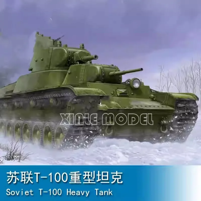 

Трубач 09590, советский тяжелый танк Т-100, масштаб 1/35, комплект модели, игрушка «сделай сам»