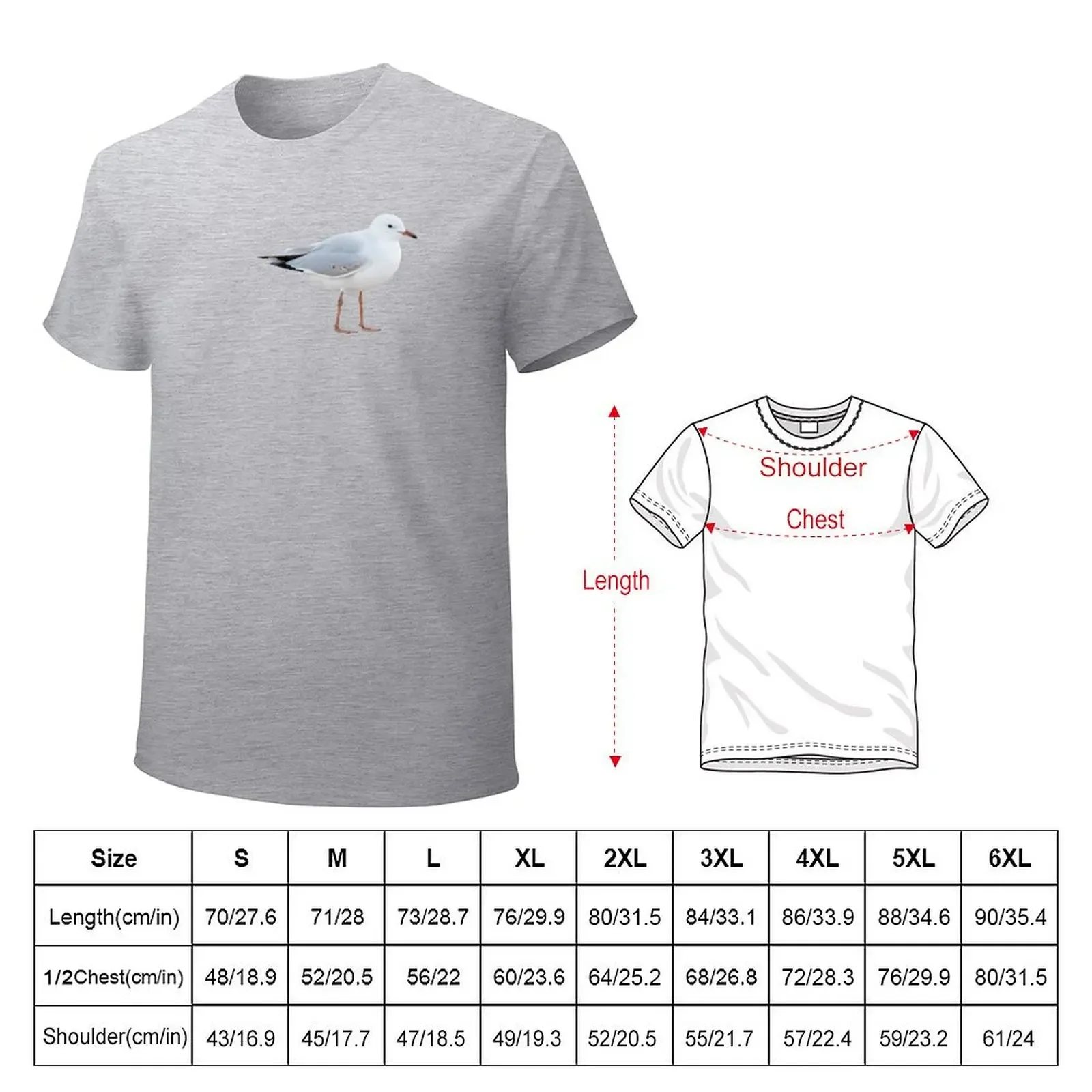 Sea the Gull T-shirt vintage anime clothes mens funny t shirts