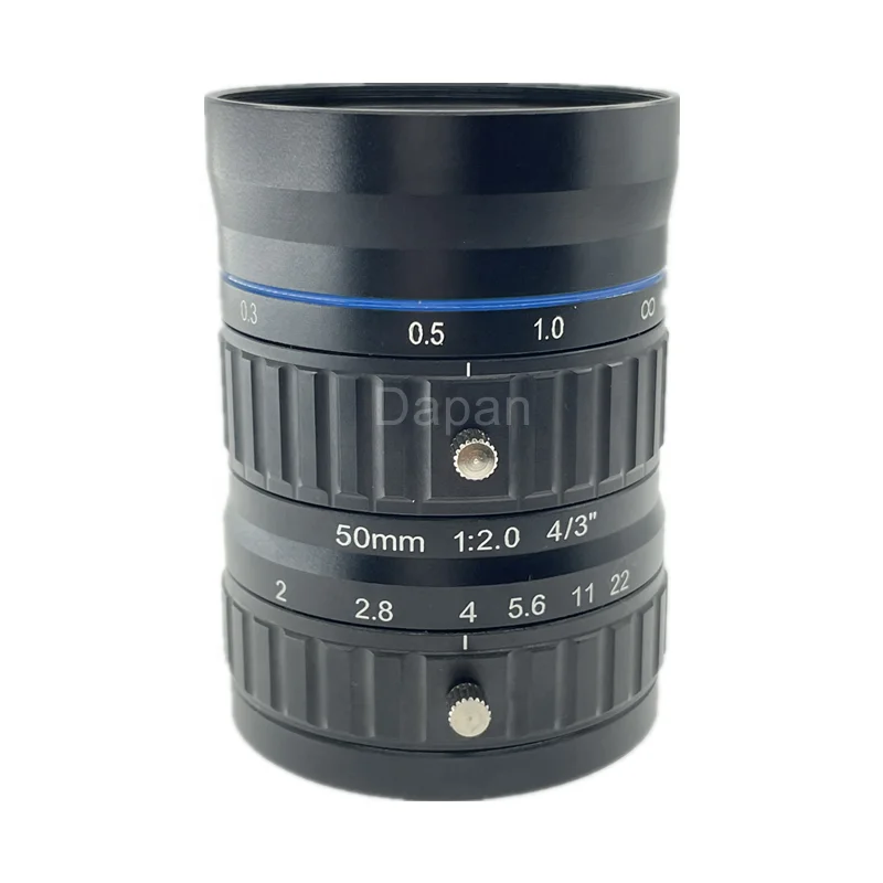 10MP 4/3 дюйма Объектив с фиксированным фокусным расстоянием и высоким разрешением 50 мм с креплением C FA Machine Vision F2.0 Объектив камеры с ручной диафрагмой и низкой искажением