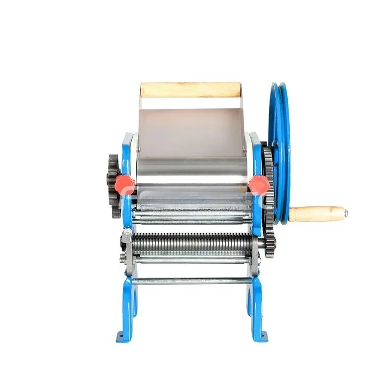 Commercial Hand Crank Pasta Maker Machine Adjustable Thickness Manual Dumpling Roller Cutter Noodle Press Making