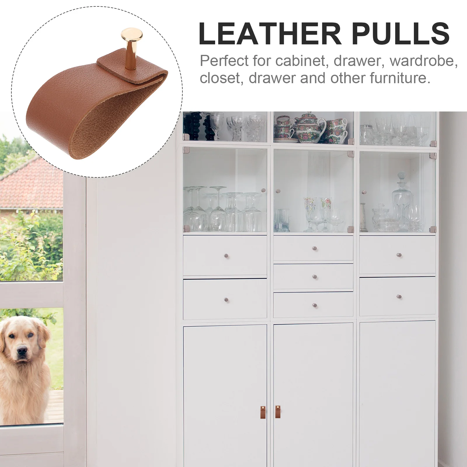 

6pcs Drawer Pulls H Wardrobe Door Cabinet Hardware European Style Furniture Knobs Durability Practicality