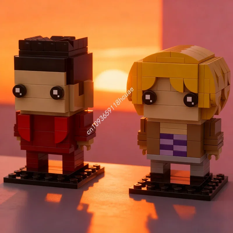 

235 деталей MOC Zoolander Brickheadz The Walk Off: Конструктор-модель, архитектурные блоки, рождественский подарок, развивающая игрушка DIY, подарок на день рождения