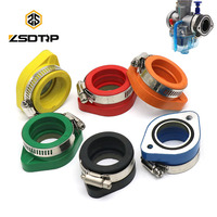 ZSDTRP Motorcycle Carburetor Adapter Inlet Intake Pipe For PE26 28 30 PWK21 24 26 28 30 Carburetor For 110 125 150 200cc