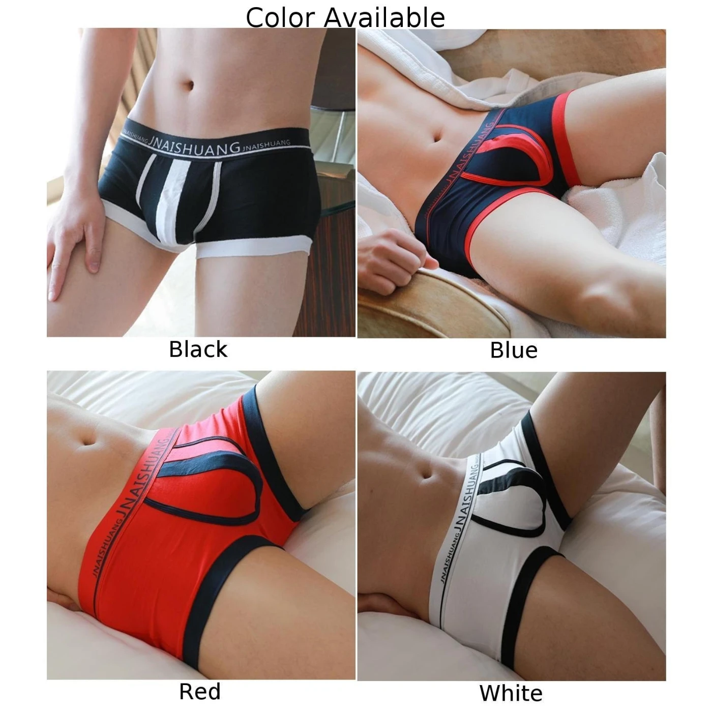 Sexy Shorts Mens Underwear Cotton Softs Briefs Low Rise U Convex Pouch Underpants Breathable Youth Sleep Bottoms