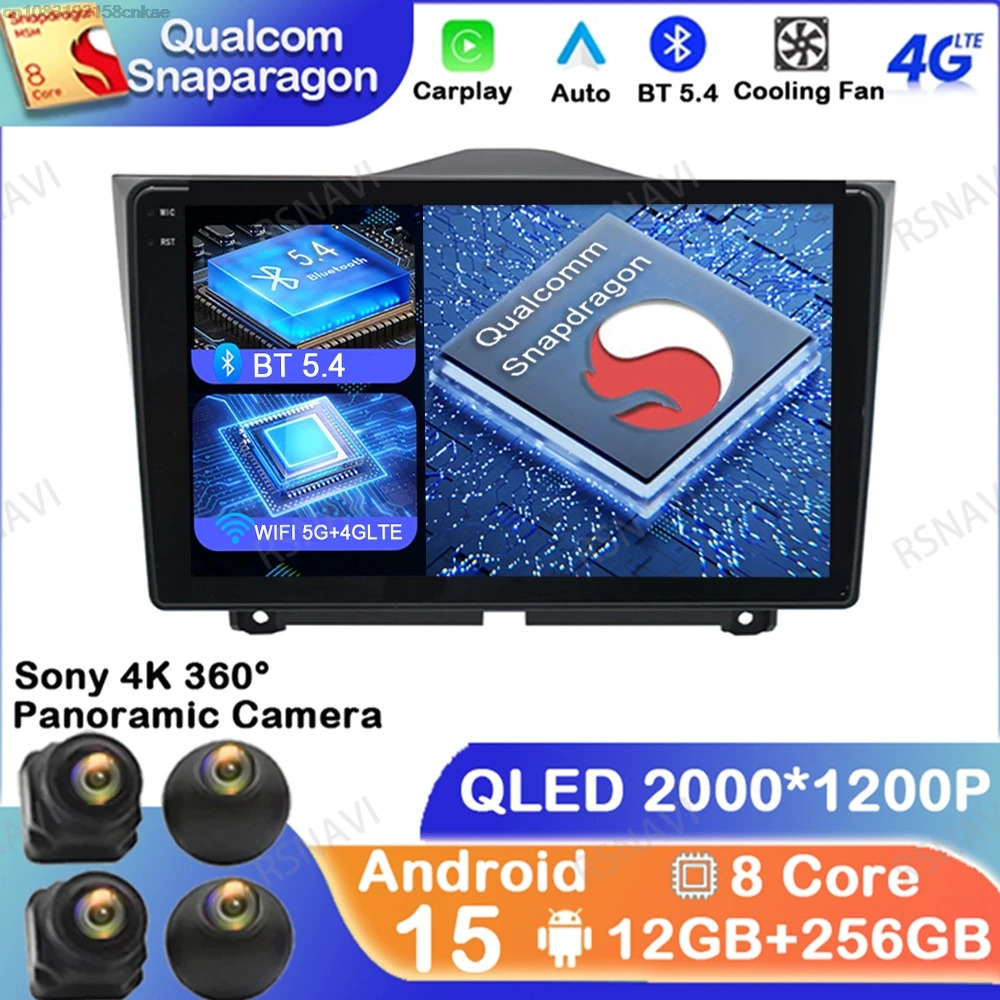 Android 15 For LADA Granta Cross 2018 - 2023 DVD Multimedia 4G LTE Head Unit Qualcomm GPS BT Navigation Autoradio Car Radio