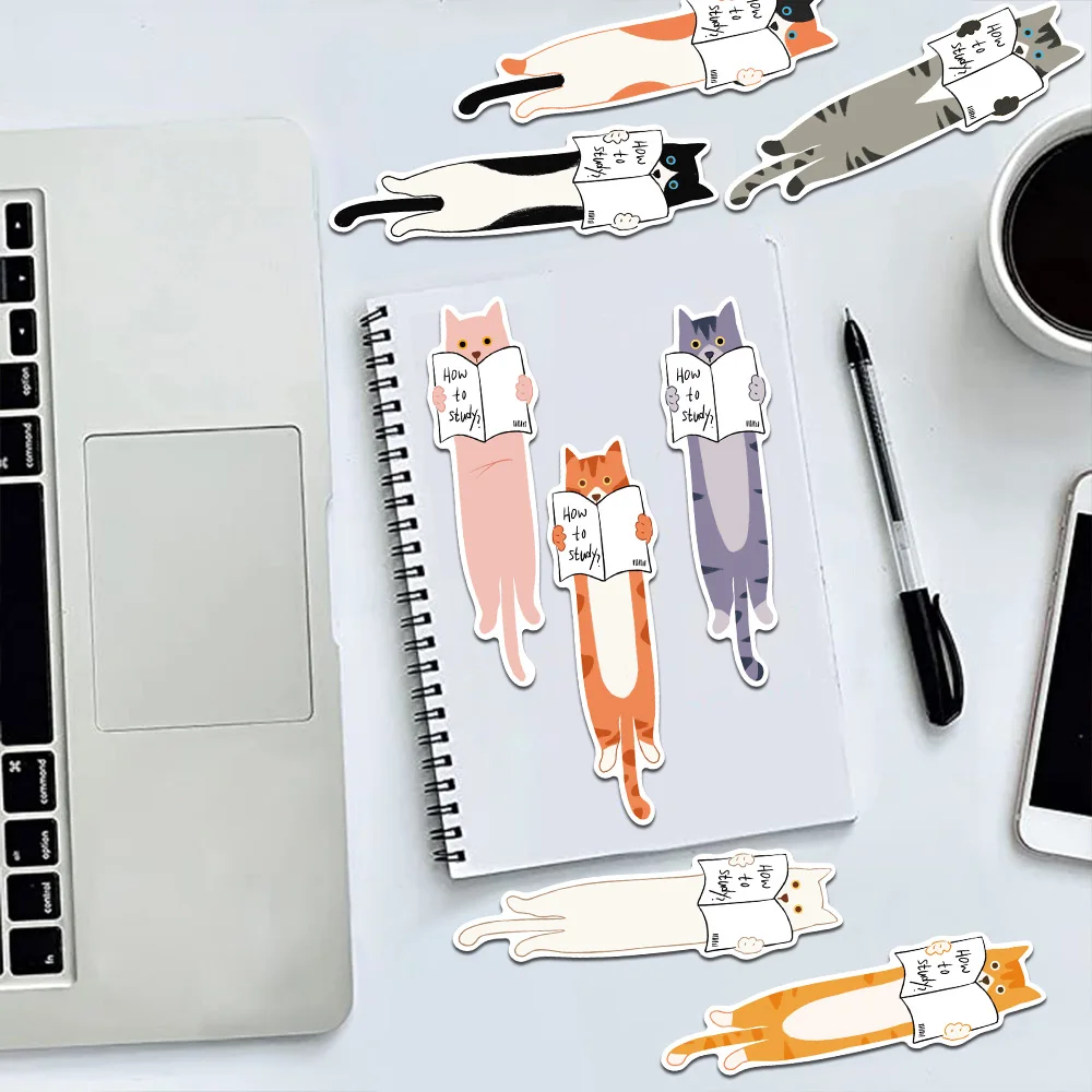 30 قطعة قراءة القطط الإشارات المرجعية صفحات القراءة الكتب المسمى لوازم ثابتة DIY بها بنفسك الإبداعية الجمالية المرجعية الطلاب الهدايا