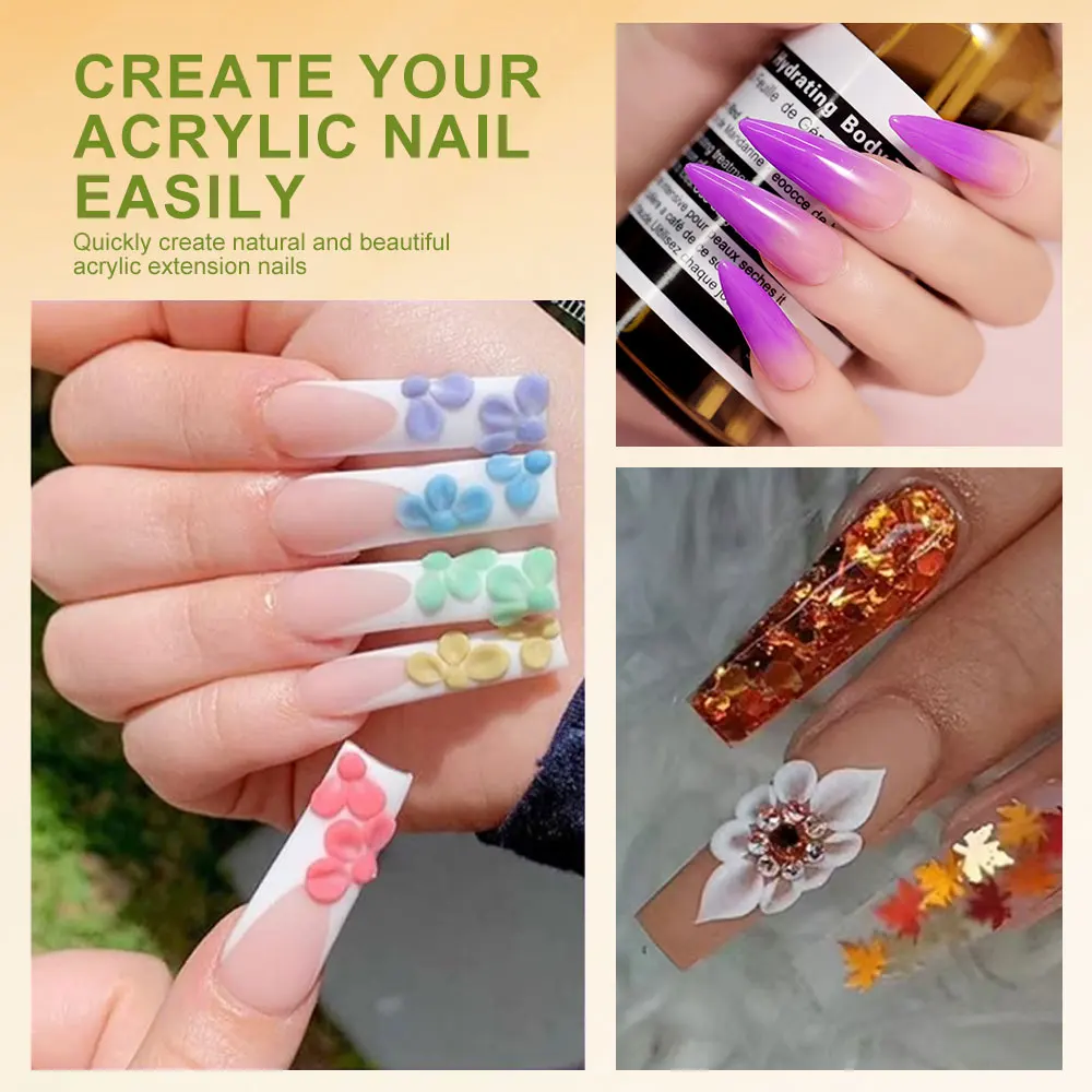 LIMEGIRL Nail Art Pinsel Kit Punktierwerkzeuge Staubpinsel Striping Pinsel für lange Linien Zeichenstift für Gelpolitur Designversorgung