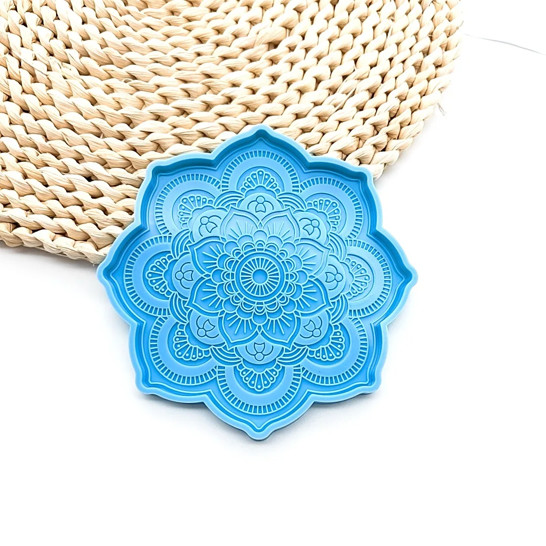 

Силиконовая форма для мандалы-подставки, для эпоксидной смолы, бетона, гипса, для изготовления подставок и декоративных элементов для дома, инструмент для создания подставок-плейсматов