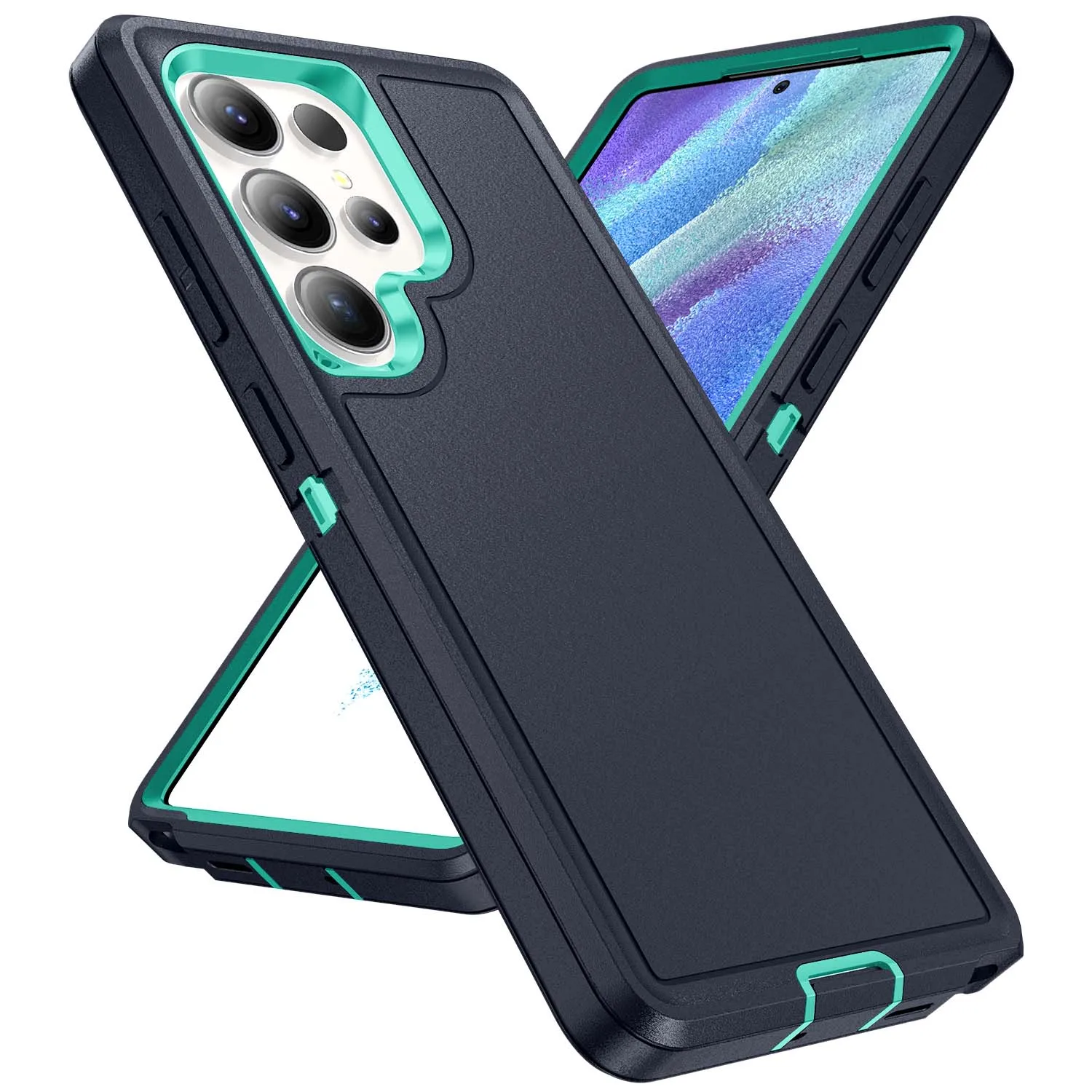 Armor Shockproof Defender Phone Case For Samsung S26 S25 S24 S23 S22 Ultra Plus FE A56 A36 A26 A16 Hard PC+TPU Back Cover