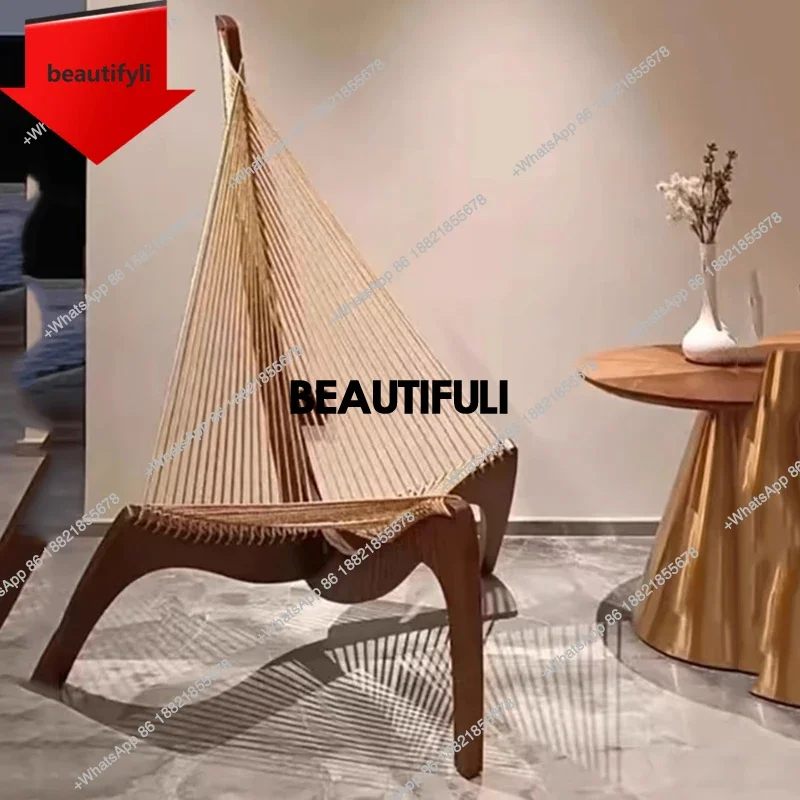 

Q181 Ultralight Lazy Living Room Chairs White Italian Comfy Modern Nordic Chairs Lounge Relax Wooden Fauteuil Salon Home Furnitu