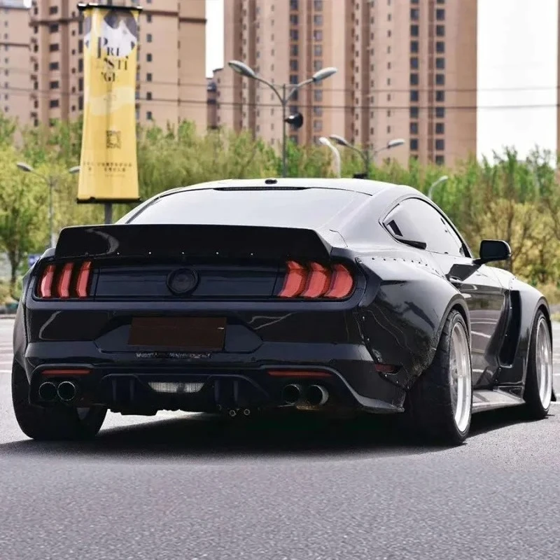 

Mustang Wide Body Kit with Front Lip Spoiler Side Skirts Flares Accessories