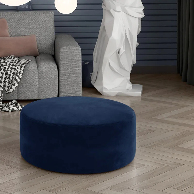 

Nordic clothing store round cloakroom sofa stool simple living room pedal low stool shopping mall shoe store rest shoe change st