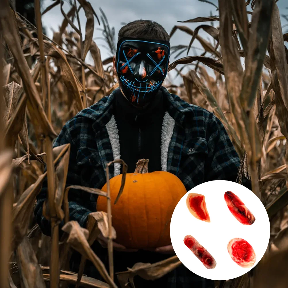 

Stickers Halloween Simulation Scar Fake Scars Decorate Body Red Soft Rubber Wound