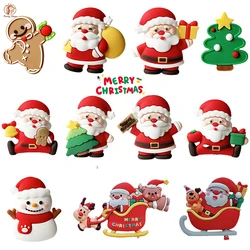 2024 Christmas Cake Topper Santa Claus Santa Christmas Tree Gingerbread Ornaments Cupake Decoration New Year 2025 Christmas Gift