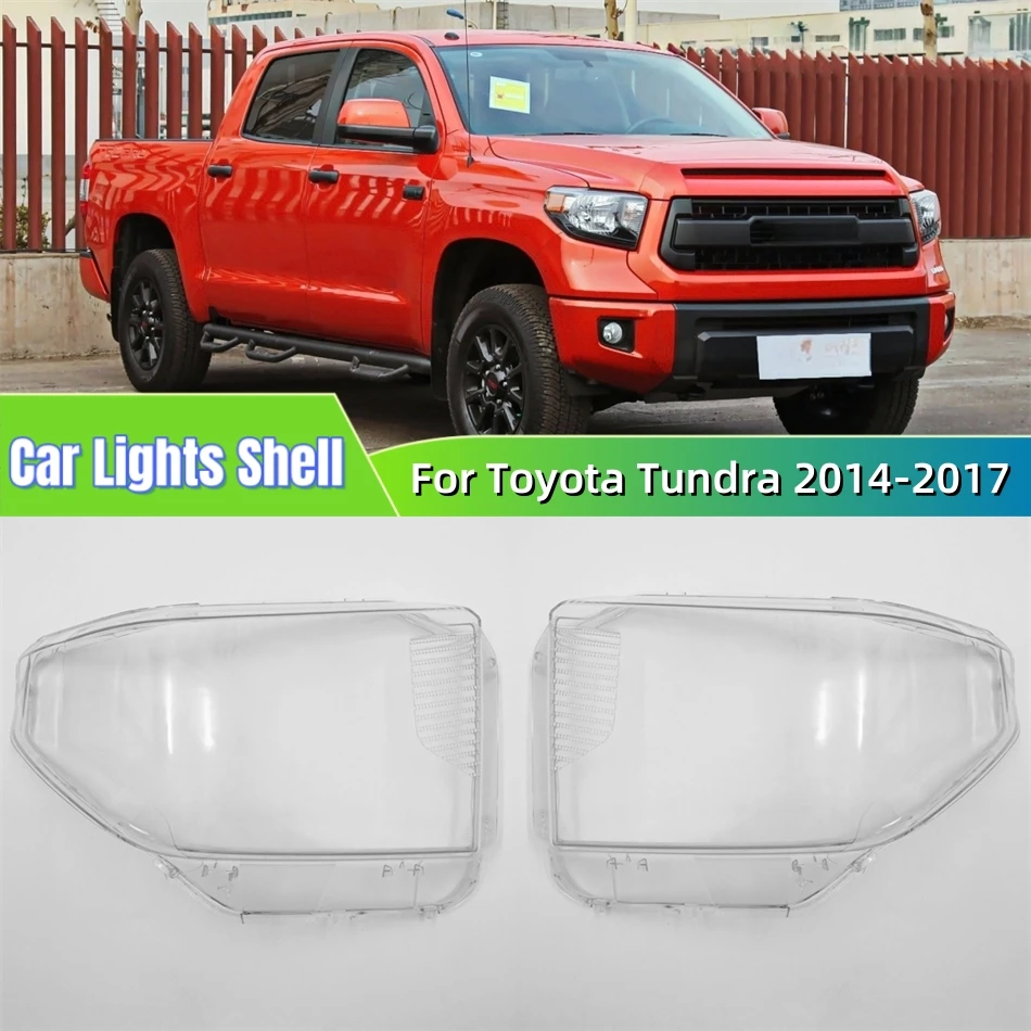 

Для Toyota Tundra 2014 2015 2016 2017, запасные части для салона автомобиля, пылезащитный чехол для фар, стеклянный корпус