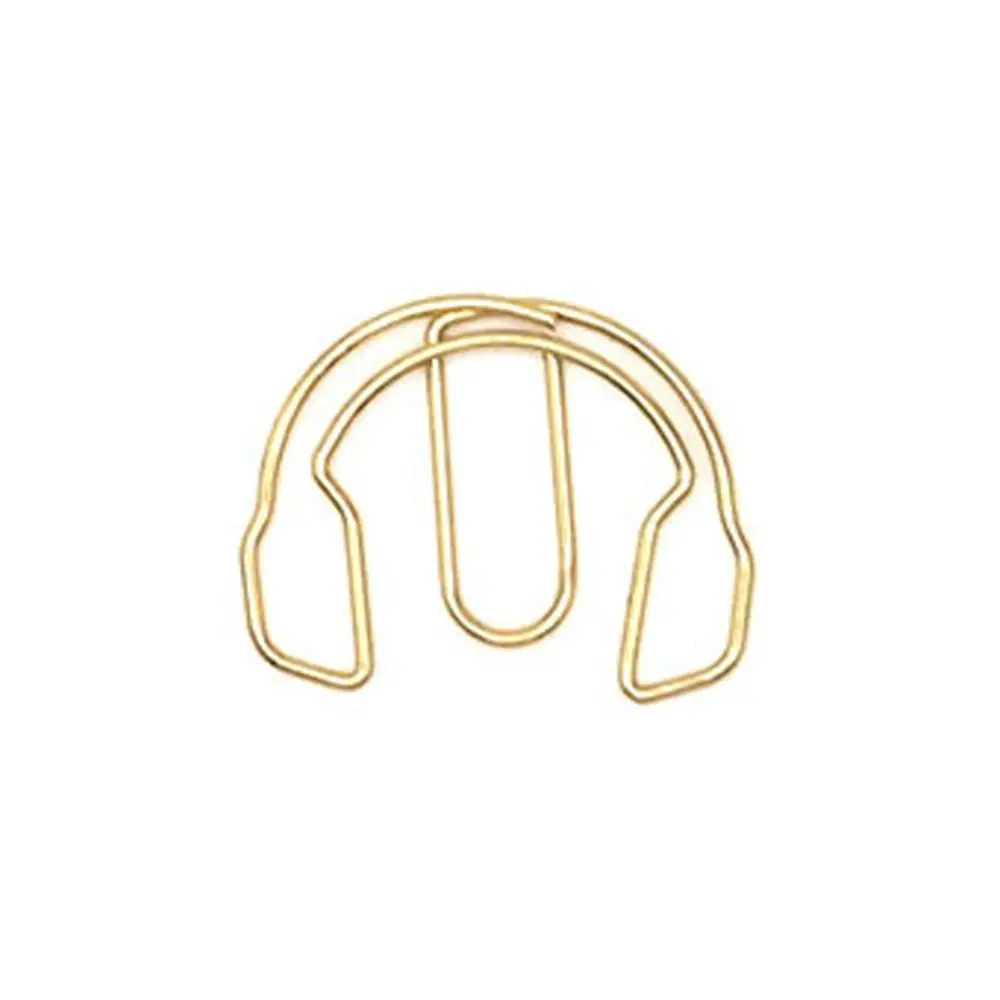 10pcs Metal Memo Music Note Paper Clips Index Bookmark Music Note Metal Paper Clips Clip-on Guitar Creative Bookmark Clip Office