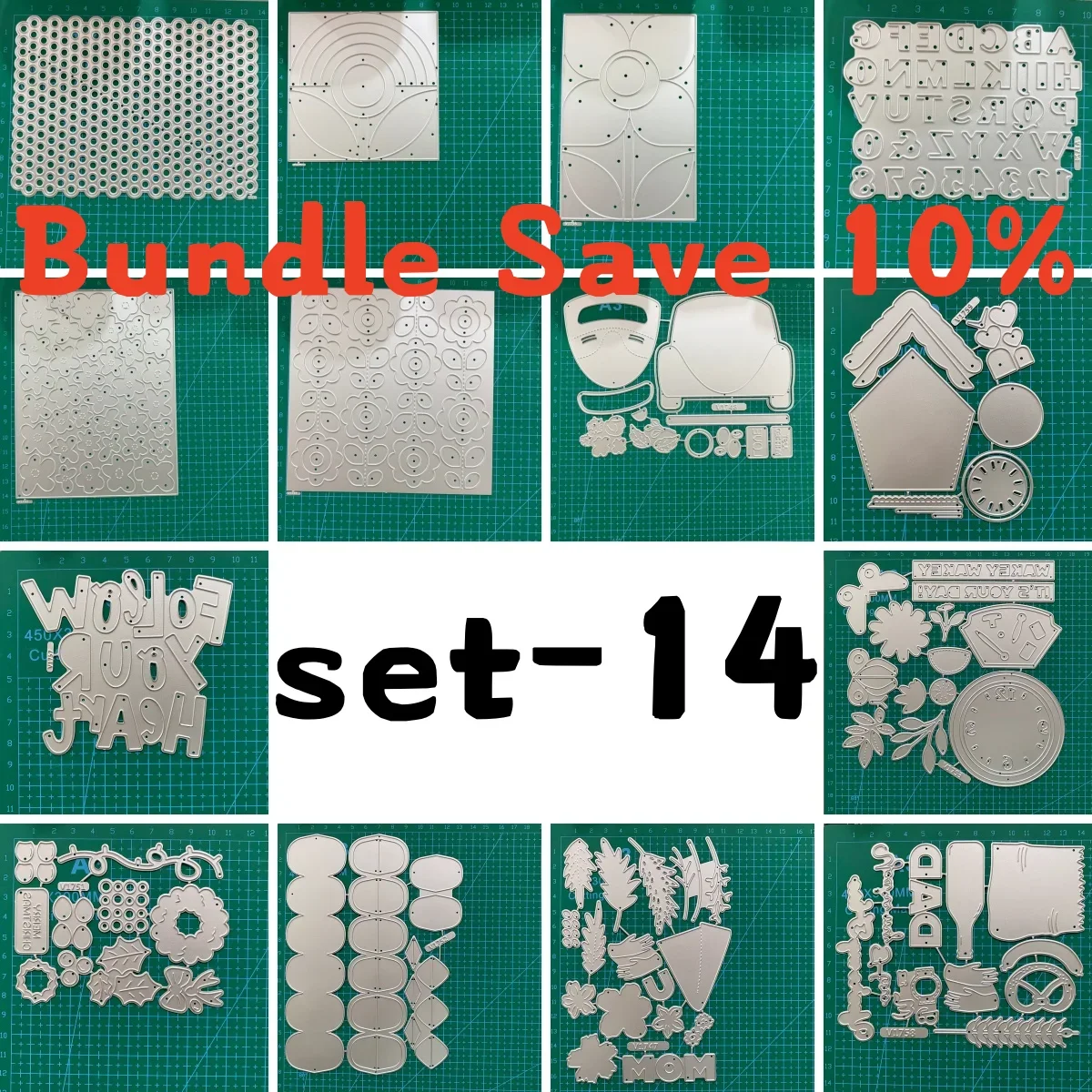 New Flower Hearts Background Cuttting Dies for DIY Scrapbook Paper Card Craft Die 2026 Wedding Mother Father Day