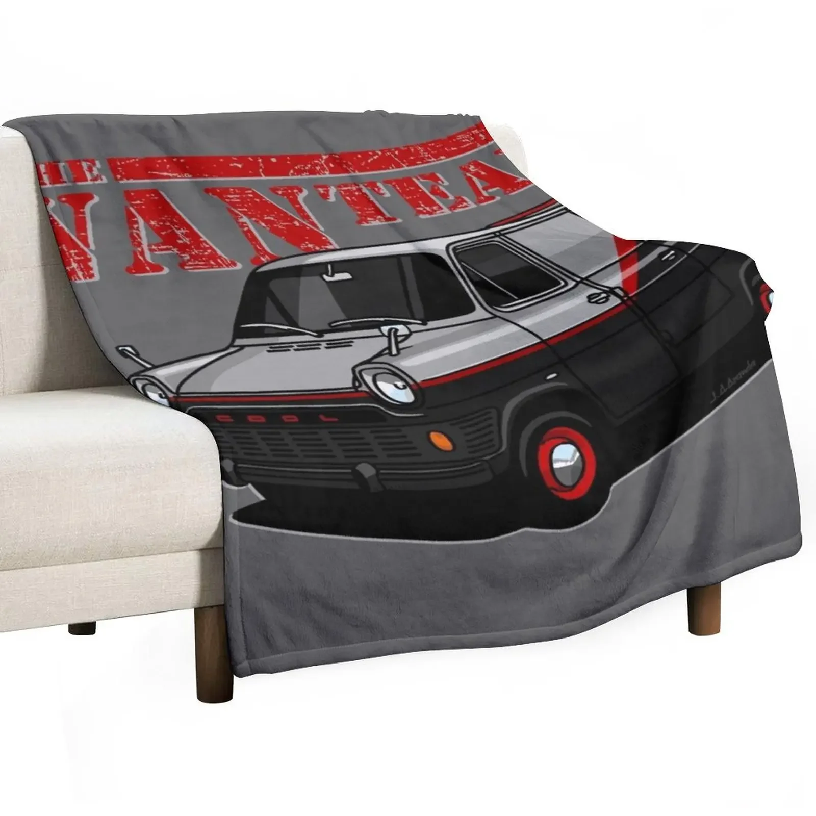 Team Van's iconic MK1 van Throw Blanket Plush Large Picnic Blankets