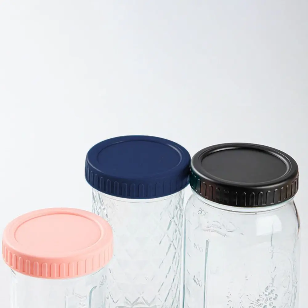 8pcs 70/86mm Mason Jar Lids Reusable Universal Wide Mouth Jar Lid with Silicone Gasket Leak Proof Bottle Cover Coffee Shop view 4