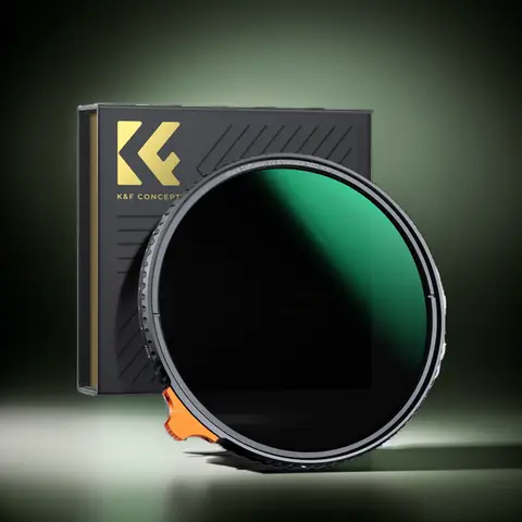 K&F CONCEPT objectif de caméra 2 en 1 filtre brume noire 1/4 + ND2-400 filtre ND Variable Nano-X 49mm 52mm 55mm 58mm 62mm 67mm 77mm 82mm