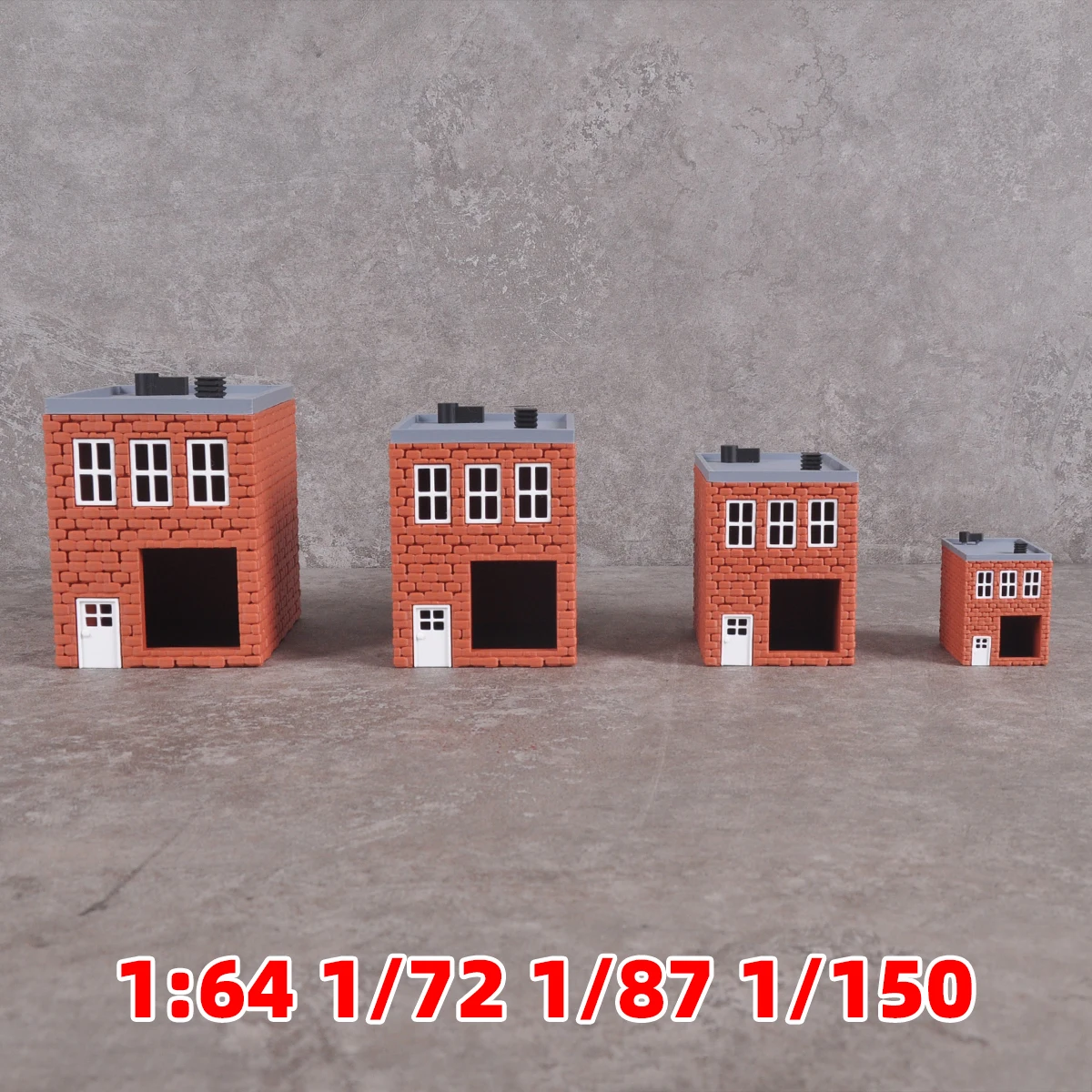 Architekturmodell-Bausatz Miniatur-Café Kaffeehaus Laden Gebäude Eisenbahn Diorama Maßstabsmodell-Set 1/64/72/87/150 – Detail 3