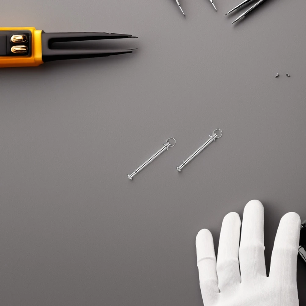 

5 Sets Fan Nail Accessories Hand Shaft Replacement Parts Repair Accessory Manual Nut Rivets Silver Fasteners