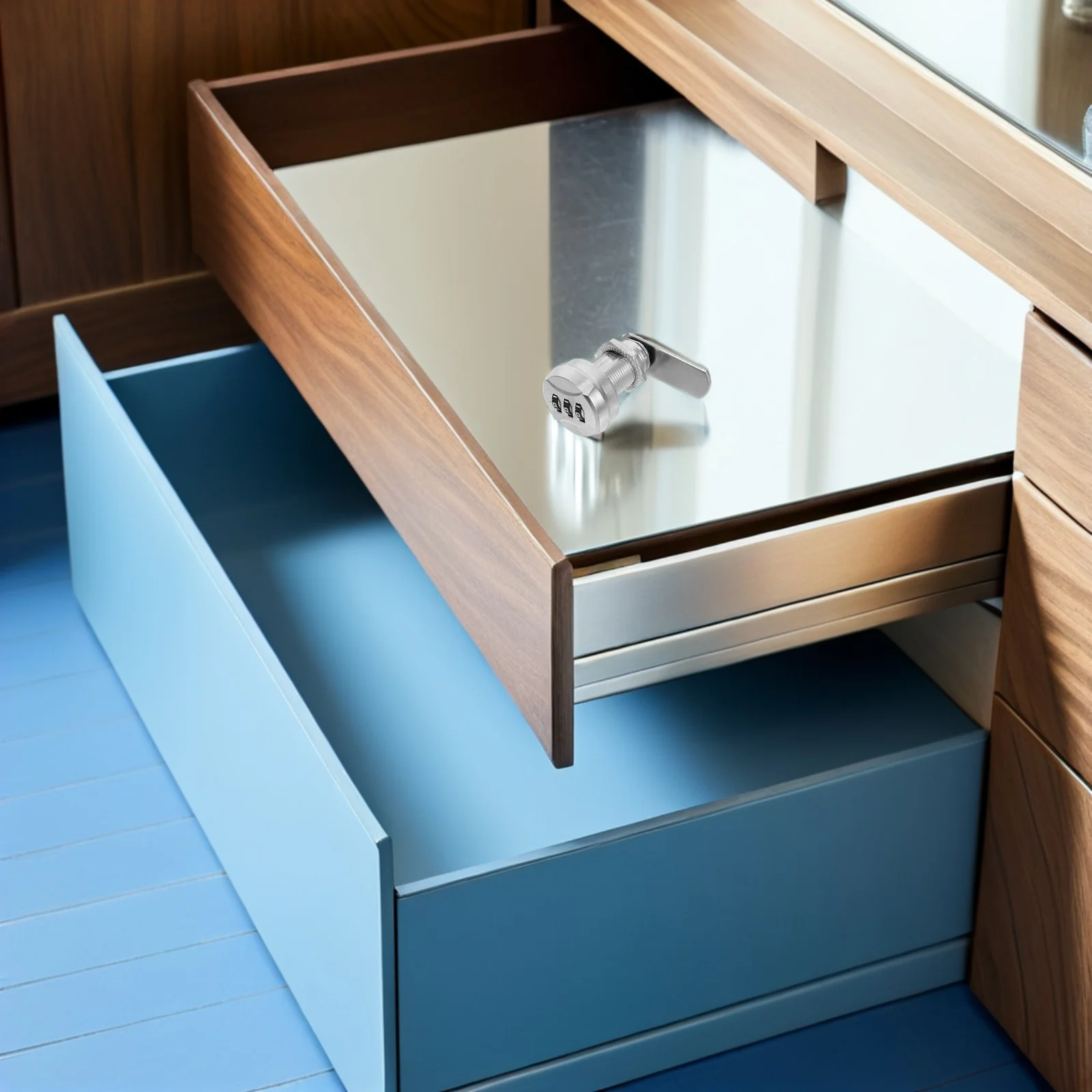 

2Sets Mechanical Password Lock Zinc Alloy Combination Cabinet Lock for Drawer File Cabinet Mailbox Dresser Drawer Locks