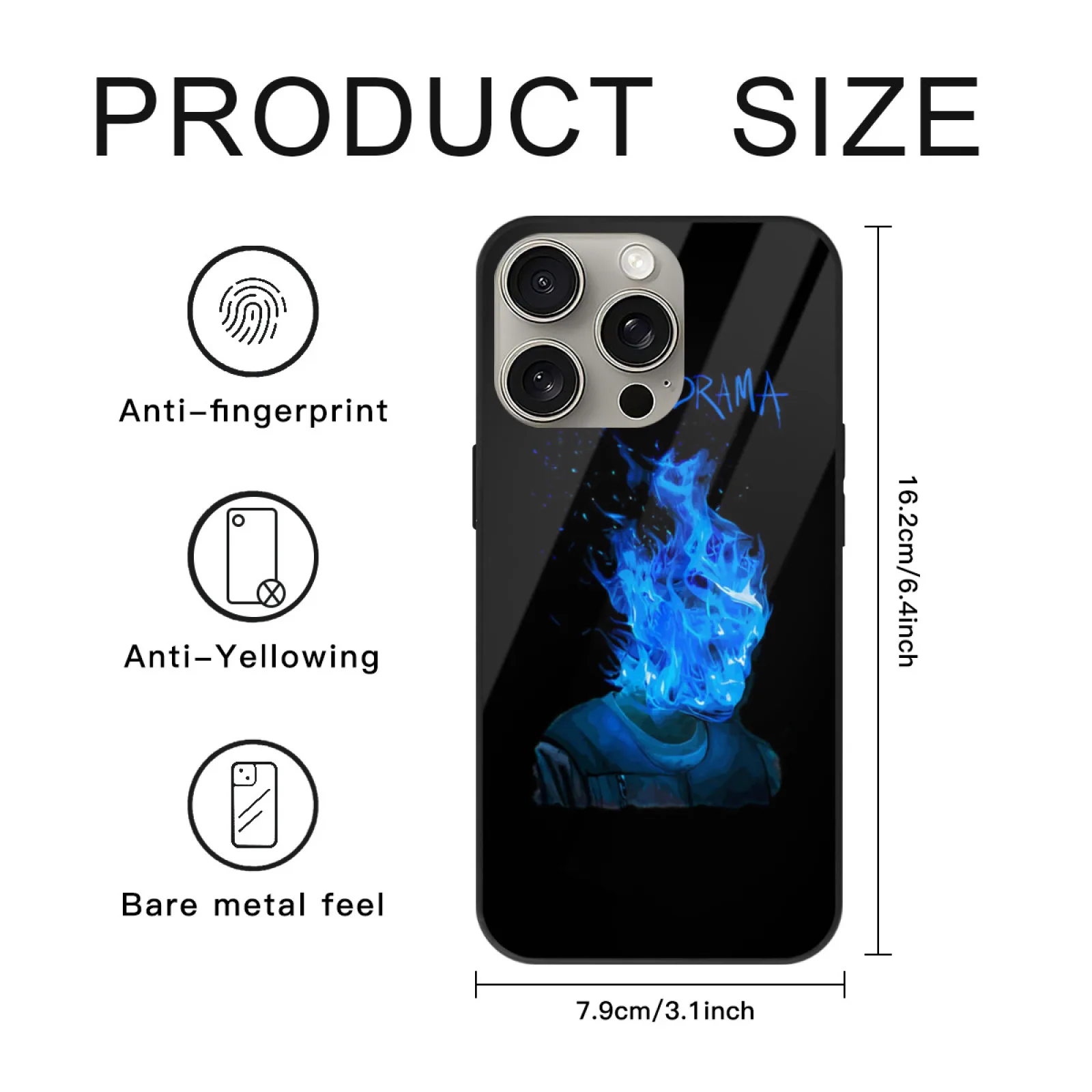 ديف سيكودراما حافظة من الزجاج المقسى لهاتف آيفون 16 15 14 12 13 11 الخ. سلسلة غطاء من البولي يوريثان الناعم ديف سيكودراما سانتان ديف ديف