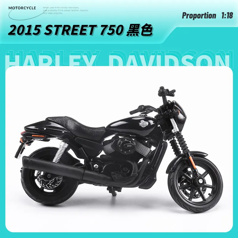 Maisto 1:18 Harley-Davidson Series Classic Simulation Alloy Motorcycle Model Toy Car Collecting