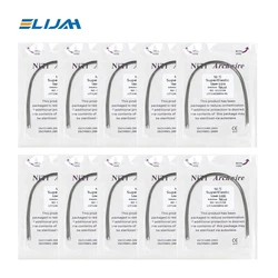 ELIJAH Dental Orthodontics Niti Bow Wire Round Rectangular Natural Shape 10 Pcs/pack Niti Bow Wire Dental Accessories
