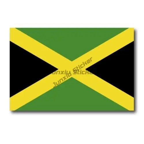 JAMAICA Coat of Arms Jamaican Crest Vinyl Sticker Decal Phone Bumper Guitar Truck Window Anti Scratch Parts Exterior Decor