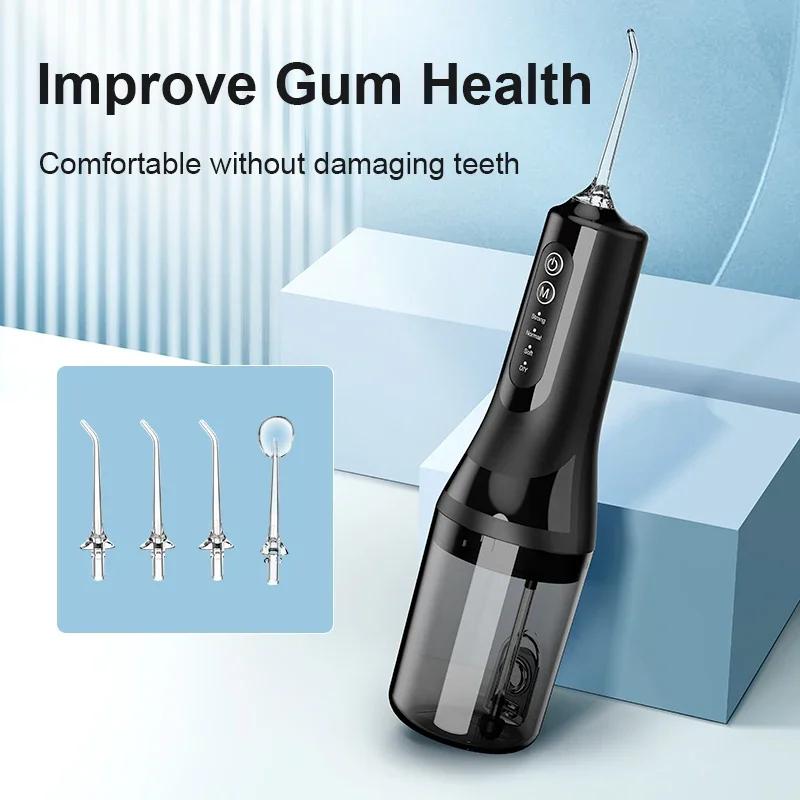 Portable Rechargeable Electric Water Flosser 4 Modes Wireless Dental Cleaner Dental Odontología Teeth Whitening Odontología