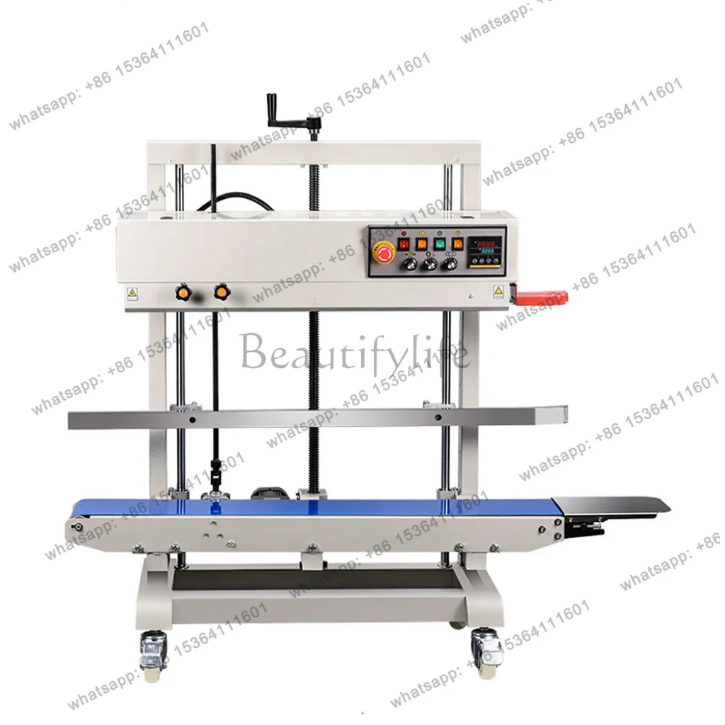 FR1200V Stainless steel/painted vertical large bag sealing machine can be equipped with continuous coding bag sealing