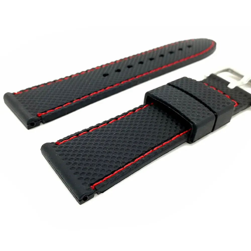 Men Women Rubber Sport 18mm Silicone Watchbands Watch Accs Strap Watch Band