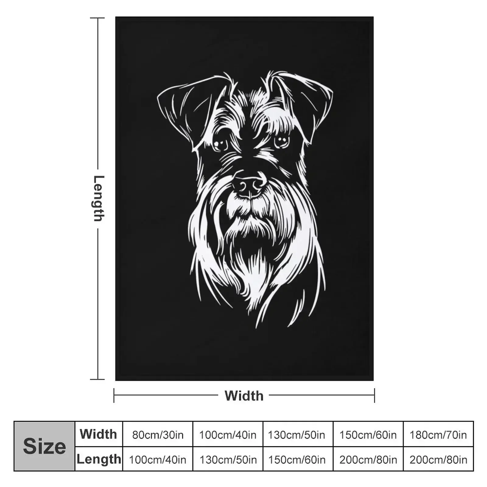 New Schnauzer dog Throw Blanket Stuffeds Single Sleeping Bag Luxury St Blankets