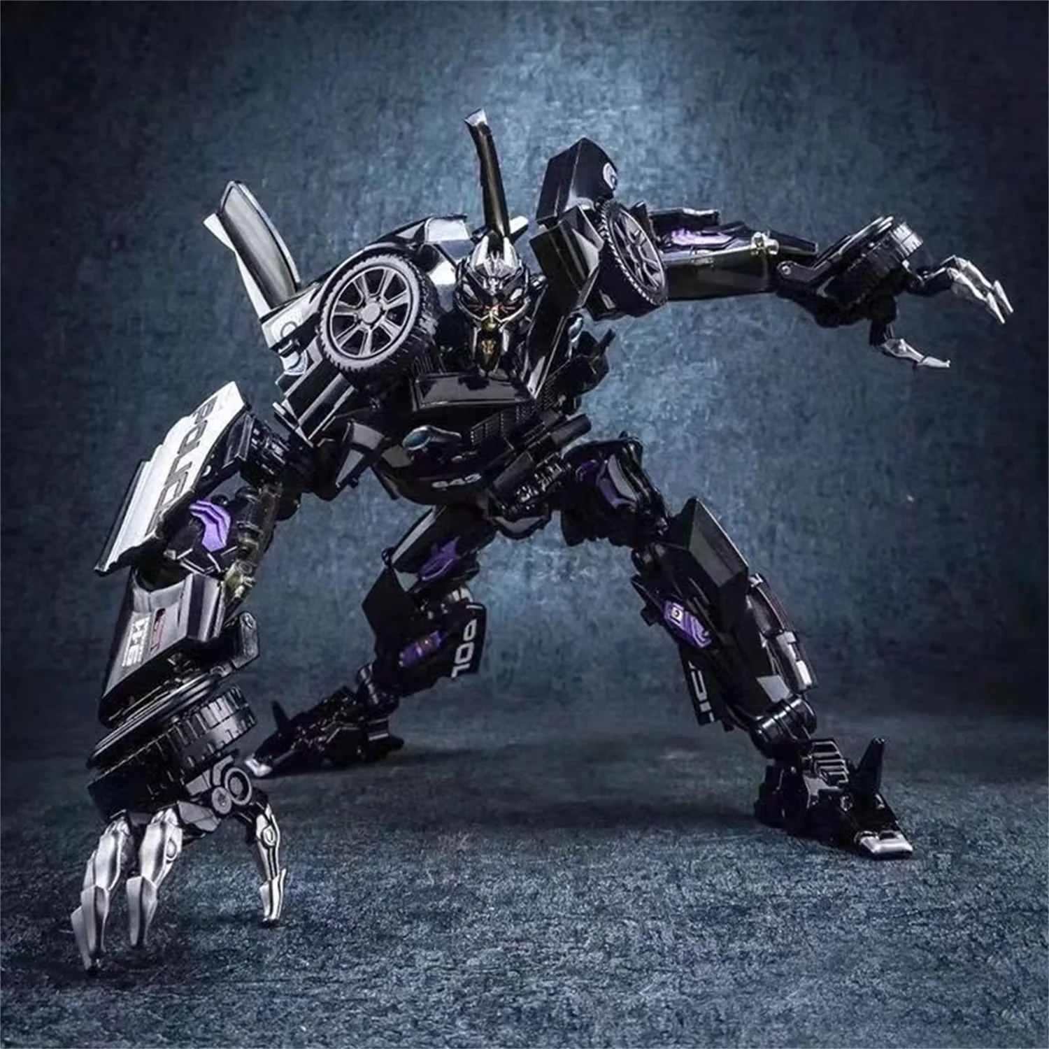 Black Mamba BMB LS02 XP15 Transformation Toys Robot  Police Barricade  Alloy Action Figures Collection Robot Model