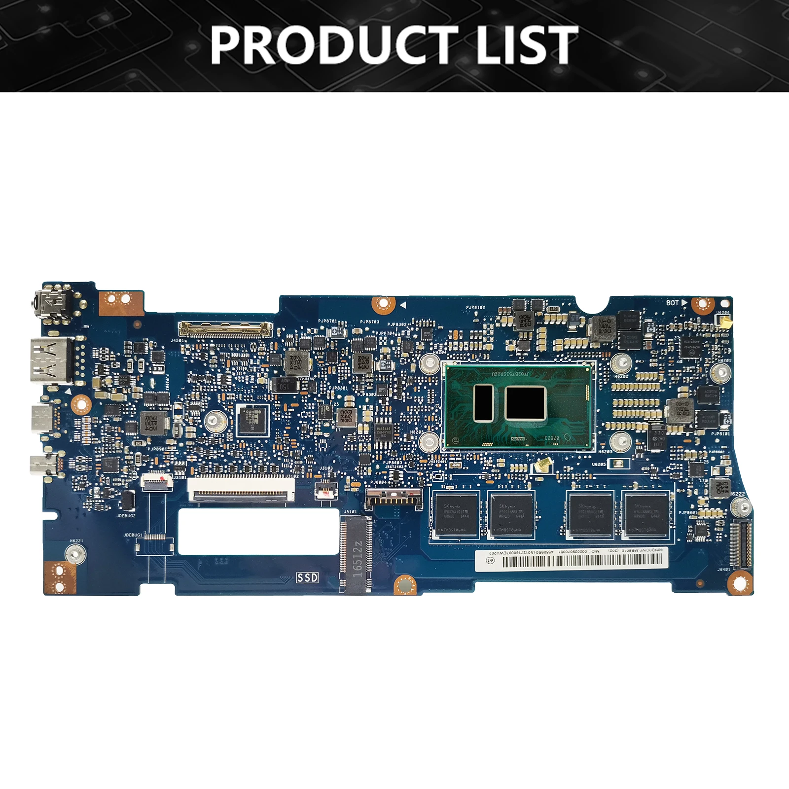 UX330UA Notebook Mainboard For ASUS ZenBook U330UA UX330U UX330UAK U3000U Laptop Motherboard CPU I3 I5 I7 6th 7th Gen 4G 8G RAM