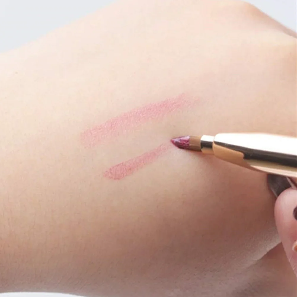 

Retractable Double-Ended Lip Brush Portable Premium Makeup Brush for Women Girls Compact Application Makeup